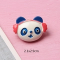 Cute panda resin charm for phone DIY and hair accessories with 2.1x2.9cm dimensions - Panda Head