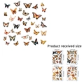 Waterdichte vlinder muurstickers set van 4 met kleurrijke realistische patronen decor - Vlinderpatroon (KSJ-10)