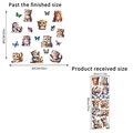 3D cartoon cat and butterfly wall stickers for living room decor set of ten - Cat Butterfly 30x90cm