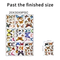 Waterdichte vlinder muurstickers set met 9 decoratieve vellen voor woonkamer en slaapkamer - Vlinderpatroon (20x30cm)