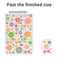 Set di 9 adesivi murali con margherite colorate, decorazioni floreali impermeabili per casa - Margherita Colorata Set di 9 Fogli (20X30cm)