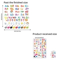 Alphabet and animals early educational wall stickers for kids room nursery decor - 20x30cm (Set of 9)