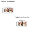 Christmas cartoon cat wall stickers set with Santa hats for holiday glass window decor - SD-63 Christmas Cat / Bagged Packaging