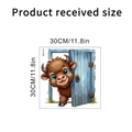 Adhesivo de pared de vaca escocesa impermeable con dimensiones del producto 30x30 cm - Vaca (KSY320B) / 30x30cm
