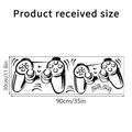 Guide des tailles détaillé pour stickers muraux manette de jeu, format 30x90cm - 30x90cm