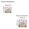Detailansicht der Tulpen-Wandaufkleber mit Produktabmessungen von 30x30cm Größe - Frische Pastorale Blüten (KSY337B)