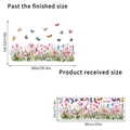 Statische Fensterbilder Tulpen und Schmetterlinge Dekofolie mit 60x90cm Maß - Tulpenblume (J-KSA106)