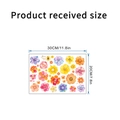 Stickers muraux fleurs aquarelle colorées en taille 30x20cm pour décoration - Pétales Multicolores KSA137