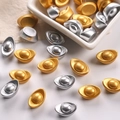 Miniatur Gold- und Silber-Sycee-Figuren aus Harz für DIY-Tischdeko und Bastelarbeiten - Mehrfarbig