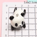 Eco-friendly resin panda pendant for DIY keychains and car accessories, 3.6x2.1cm size - Large Crawling Panda