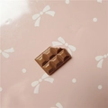 Realistic brown chocolate resin cabochon with bite mark for DIY crafts and phone case deco - Small / Coffee