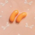 Accesorios de resina para fundas con rellenos en forma de frijol color naranja - Naranja Pálido