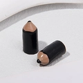 Macro shot of miniature black pencil charms for DIY crafts and jewelry making - Without Eye Screw / Black