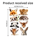 Self-adhesive animal wall stickers 8-piece set dimensions measuring 42cm x 57cm - 42*57CM In Bag Packaging