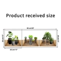 Guide des dimensions de 90x30cm pour stickers muraux plantes avec cadre en bois - 30x90cm