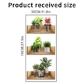 Détails des dimensions de l'autocollant mural plante montrant la taille de 30x70cm - Emballage en Sachet 30x70cm