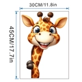 Technische Ansicht der 30x45cm Abmessungen für den Cartoon Giraffe Wandaufkleber - 30*45cm