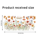 Produktautomatische Größentabelle für Blumen- und Schmetterling-Wandaufkleber 90x40cm - 40x90cm