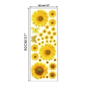 Pegatinas de pared de girasoles y mariposas para sala, tamaño 80x30cm 31x12 pulgadas - Estilo F1 (F1)