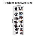 Tabella taglie dettagliata per adesivi murali gatto nero che misurano 30cm per 90cm - KS6811 (30x90cm) Confezionato in Busta