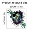 Adesivo murale 3D zombie per Halloween, decalcomania impermeabile da 30x30 cm - KSW14B-30X30CM In Busta