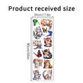 Diseño de las pegatinas de pared de gatos y mariposas en una hoja de 30x90cm - 30x90cm