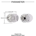 Detailed view of 9mm hollow engraved stainless steel spacer bead with 1.6mm hole size - Hollow Floral Style (YH1367)