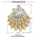 Détails du pendentif coquillage bicolore en acier inoxydable, taille 33mm x 27mm - Forme de Coquillage (YF1193)