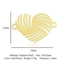Golden stainless steel heart pendant with intricate hollow lattice design and dimensions - Woven Texture Hollow Heart (LA873-2)