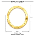 Pendente ad anello martellato da 28mm in acciaio inossidabile per gioielli fai da te - Stile Cerchio Martellato (XF003)
