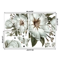 Layout dettagliato degli adesivi murali fiori di magnolia in formato 90x30 cm - Magnolia / Confezione 30x90CM