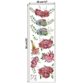 Dettaglio di adesivi murali peonia rosa con dimensioni 30x90cm per decorazione casa - Stile Floreale Acquerello Foglio Singolo