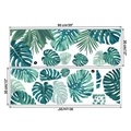 Detailansicht von zwei tropischen Monstera-Wandstickern im Set, jeweils 90x30 cm groß - 30x90cm (2er-Set)