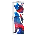 Detail view of starry wolf wall decal with dimensions 30x90cm for home decor - 30*90cm