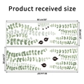 Details von zwei Stück Wandaufkleber Set mit grünen Pflanzen je 90cm mal 30cm groß - Aquarell Eukalyptus (KSY179)