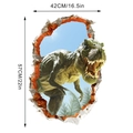 Guida dettagliata alle dimensioni per adesivo murale dinosauro 3D da 42 cm per 57 cm - Stile B (KS6806B)-42x57cm