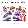 Specifiche dettagliate sulle dimensioni degli adesivi murali con funghi acquerello 42x57cm - 42*57CM Imballaggio In Busta