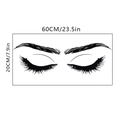 Dettagli dimensionali dell'adesivo murale ciglia nere misura 60 cm x 20 cm - S-20x60cm / Nero