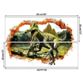3D Spinosaurus Wandtattoo Set mit Urwald Motiv Abmessungen 90cm mal 60cm Format - Großer Stil