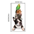 Detailed dimensions showing 30x60cm for the stacked pet wall sticker with cute animals - Parrot Pattern (KSY-81B 30*60CM)