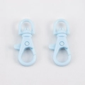Light blue plastic lobster clasp with rotating base for DIY jewelry making and keychains - Sky Blue