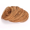 Brown round leather cord roll for DIY jewelry making and durable craft accessories - Type 1 / Natural