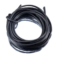 Roll of black PU leather piping cord for DIY necklace and garment accessories - 4mm (1m Pack) / Black