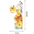 Dimensiones detalladas de los vinilos decorativos animales acuarela 90 cm altura - Estilo hacia la izquierda (30*90CMX)