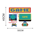 Detaillierte Maße für Retro Pixel Videospiel Wandtattoo Wandaufkleber 50x40cm - 40*50cm