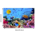 3D ocean wall sticker with tropical fish and sea turtles measuring 90cm by 57cm - Underwater World (KS6665-2)