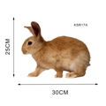 Detailed rabbit wall sticker with realistic fur texture and 25x30cm size specifications - Tan Rabbit (KSR-17A)