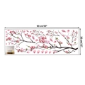 Detail showing pink cherry blossom branch wall decals with dimensions 90cm x 30cm - Left Facing Style / 30*90cm