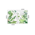 Vista dettagliata degli adesivi murali con foglie di monstera e palma da 43cm x 58cm - 43*58cm 2 Fogli Imballati