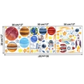 Adesivi murali luminosi sistema solare e astronauta con pianeti per camera dei bambini - Modello Luminoso KSR21-30*30CM
